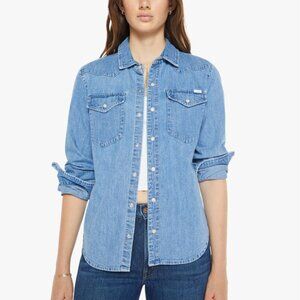 MOTHER Light Blue Denim Button Down Shirt